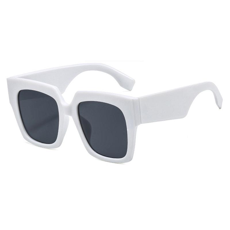 New in Luxury Square Sunglasses for Women Vintage Oversize Sun Glasses Female Big Frame Shades Black Blue Lady Uv400