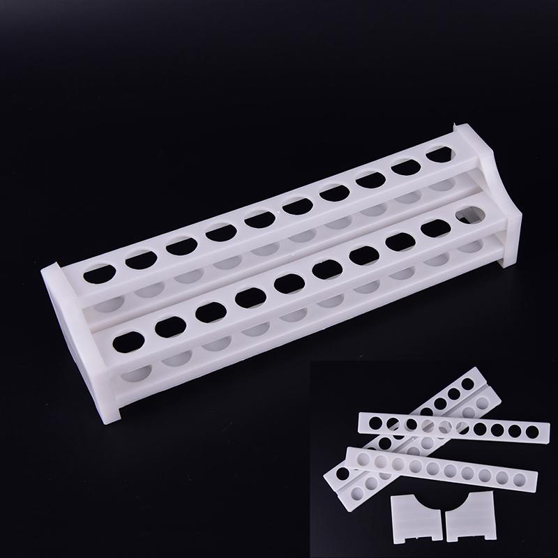 20 Holes Plastic Test Tube Rack Testing Tubes Holder Storage Stand Lab Supplies