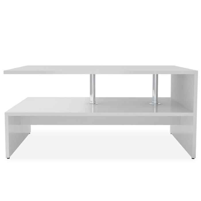 VidaXL Coffee Table Engineered Wood 90x59x42 Cm White 244854