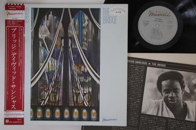 LP Record DAVID SANCIOUS - Bridge P11234PROMO ELEKTRA MUSICIA 1981 Japan Obi Jazz Used