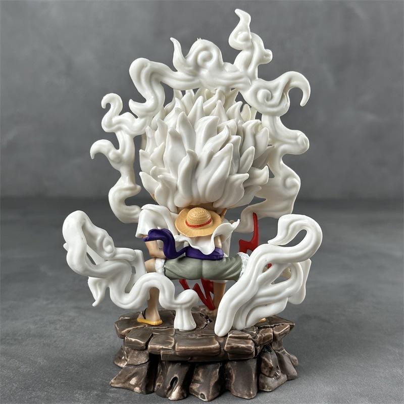 One Piece Figurine of Sitting Nika Luffy God of the Sun Luffy Car Dashboard or Tabletop Ornament Anime Themed
