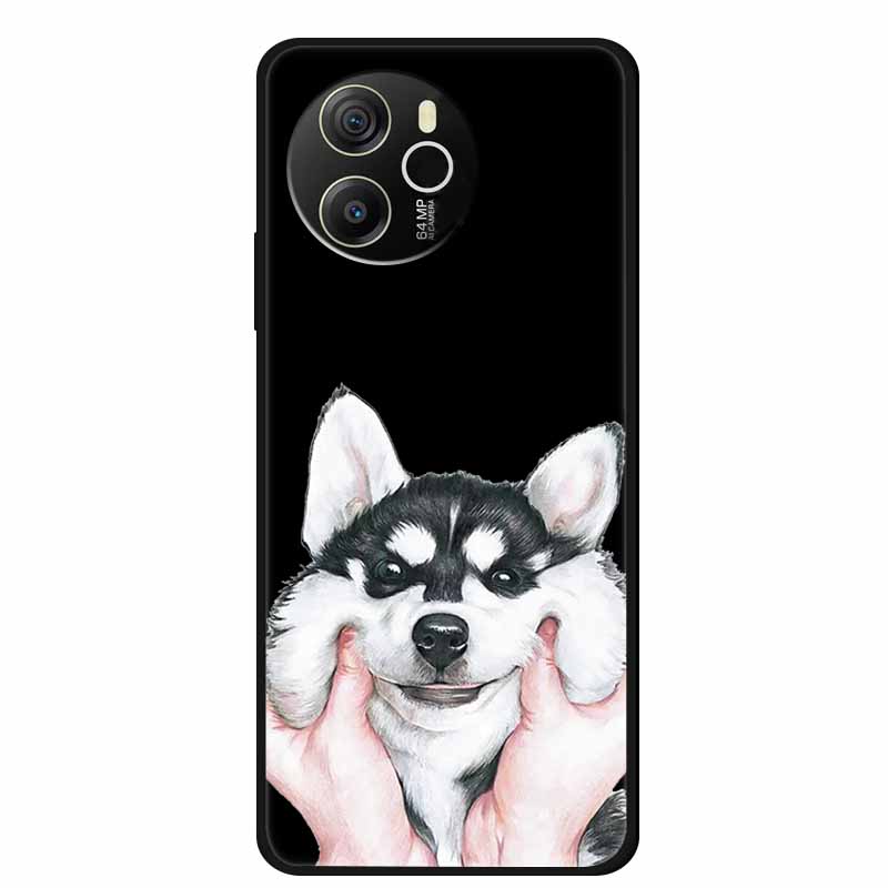 Coque For Blackview Shark 8 Case Cute Cartoon Black Silicone Soft Phone Cases For Blackview Shark 8 Back Cover Case Shark8 Funda