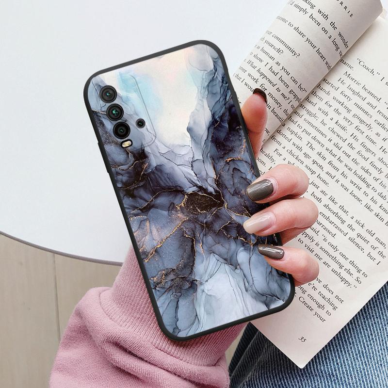 Housse Marbre Mode Pour Redmi 9T Coques Protectrices Souples Silicone Coque Pare-chocs Fundas Pour Xiaomi Redmi 9T Redmi9T 9 T Coque Mignonne