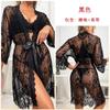 Sexy mesh nightgown lace lure seduction perspective pajamas women's outerwear