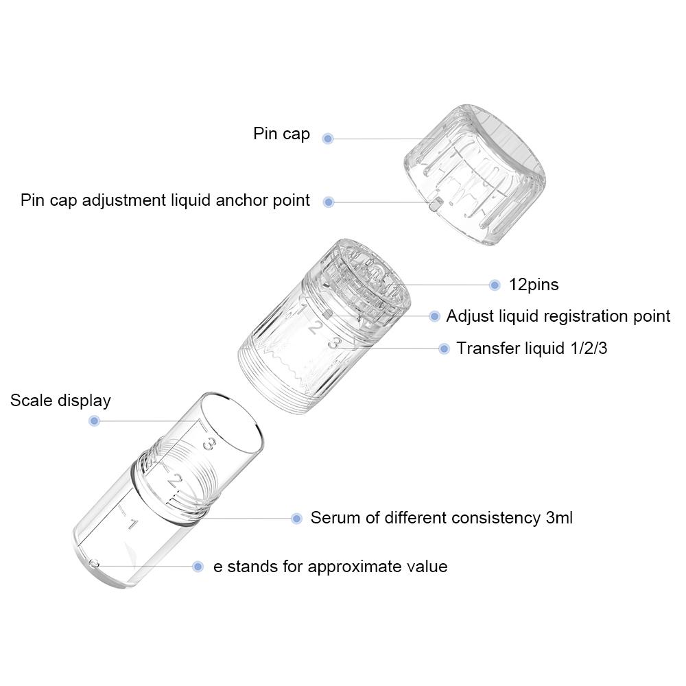 Original Hydra Pen H3 Nadelkartuschen-Kit, austauschbarer Einweg-Derma-Pen, Ersatznadeln, Mesotherapie-Microneedling-Nadeln