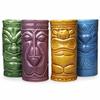 Set of 4 Cocktail Glasses Tiki Statuettes Tiki Mugs