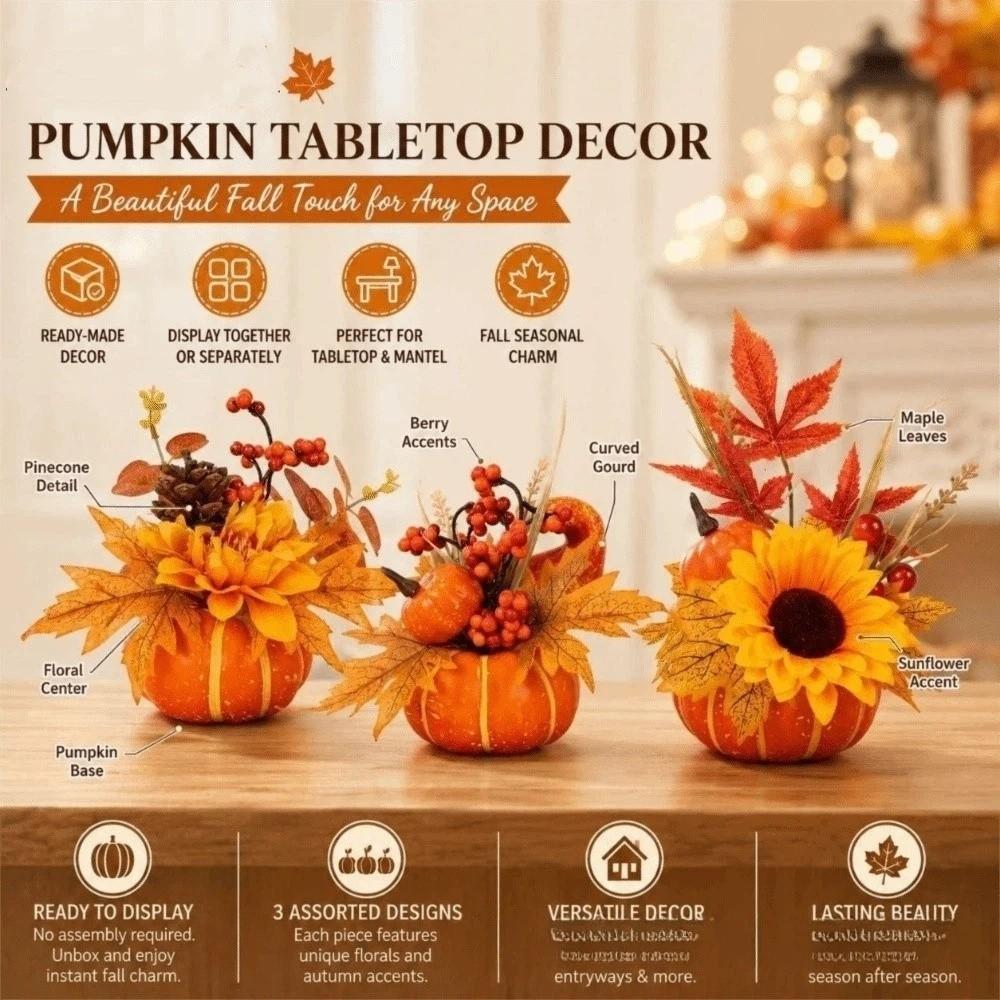 DIY Halloween Ornaments Maple Leaf Desk Ornaments Fall Harvest Decorations Party Decorations