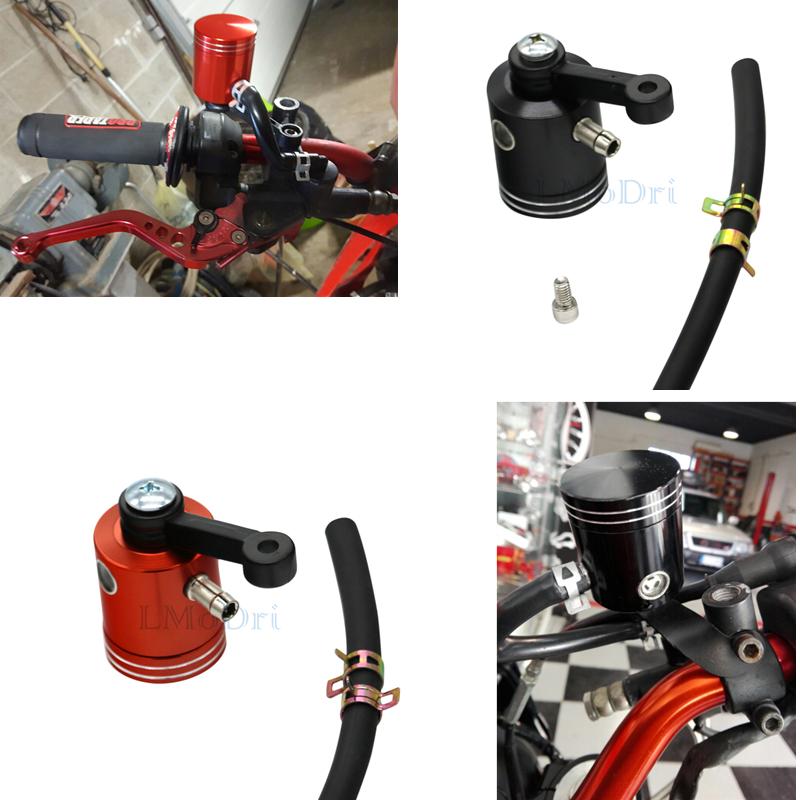 LMoDri Motorcycle Brake Reservoir Clutch Tank Cylinder Master Oil