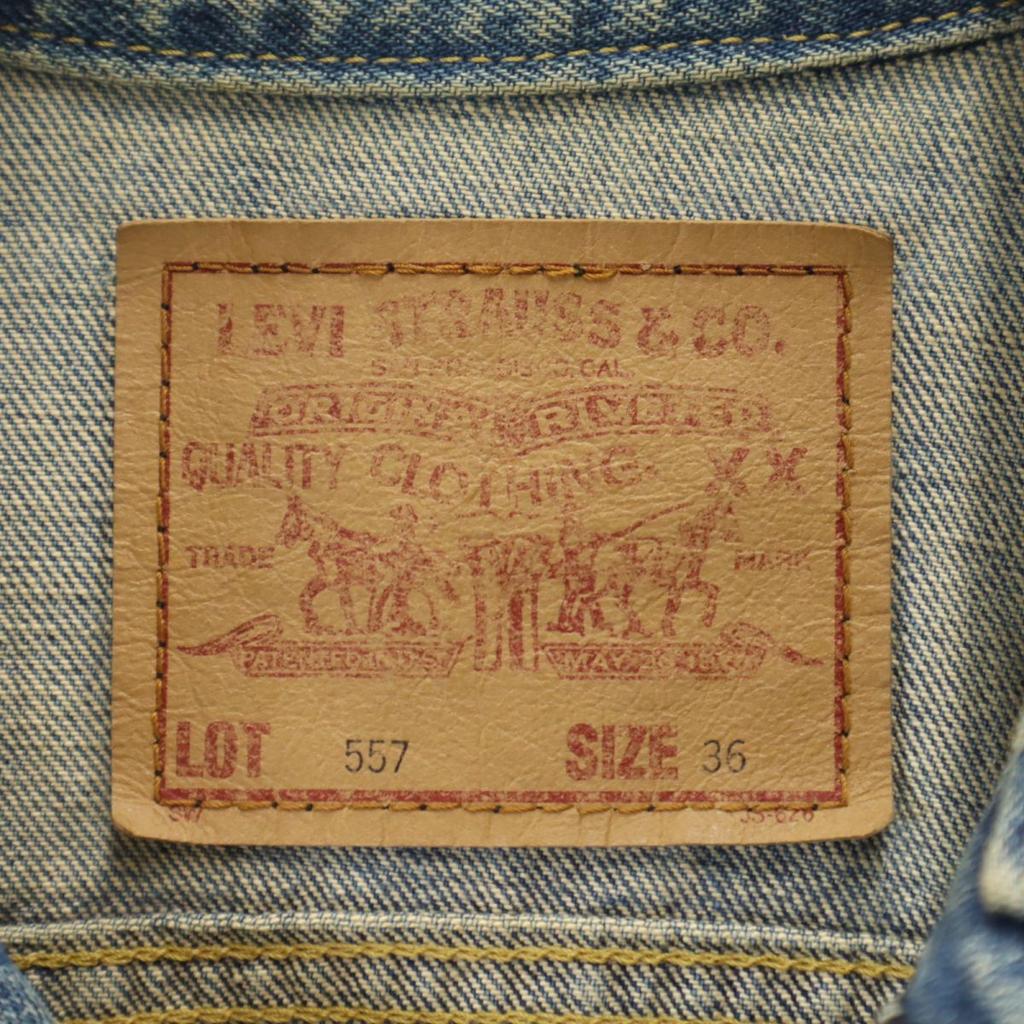 Levi's 90er Jahre Made in Japan 557 3rd BIG E Jeansjacke 36 Blau Herren Gebraucht