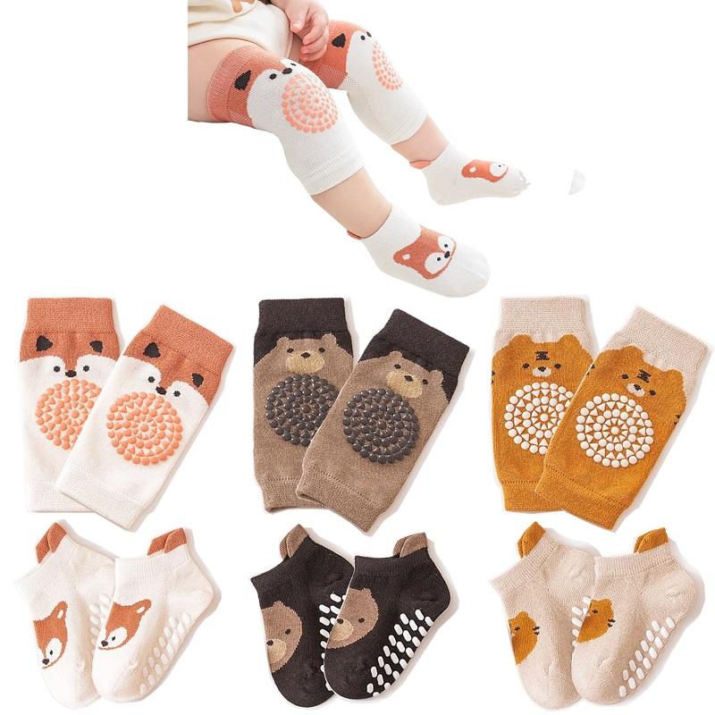 Baby Knee Pads For Crawling Baby Socks For Walking Infant Floor Socks Kneepads Walking Protector For Toddler Kid Girls Boys