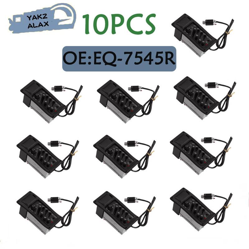 

10Pcs EQ-7545R Guitar Preamps Guitar EQ Tuner Piezo Pickup Equalizer 4 Bands Musical truments Parts EQ7545R