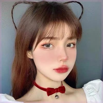 Samt Schleife Glocke Choker Drehmomente Handgefertigt Schwarz Rot Anhänger Halskette Cosplay Chocker Halsband Vintage Weihnachts Kostüm Schmuck