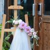 Artificial Floral Swag Wedding Arch Flower Backdrop Decoration for Reception