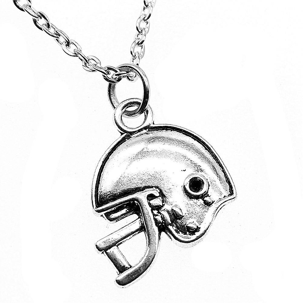 Athlete Charm Necklace Sports Adventure Pendant For Men Outdoor Enthusiast Jewelry 43cm Chain