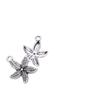 Zinc Alloy Starfish Pendant Silver Charms for DIY Jewelry & Crafts