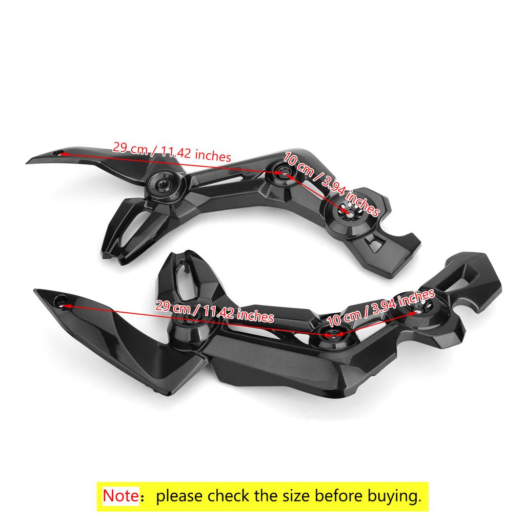 Motorcycle ABS Plastic Frame Guard Cover Trim For Kawasaki Z900 2017-2019