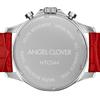 [AngelClover] Men's Watch TIME CRAFT SOLAR NTCS44SBRE-RESolar, 100m Waterproof, Mineral Glass, Red Dial, Red Stainless Steel (Leather)