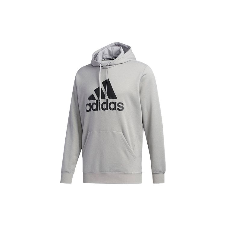 

Adidas Sport Hoodie With Logo Men Hoodies Medium-Heather-Grey FM5377 S