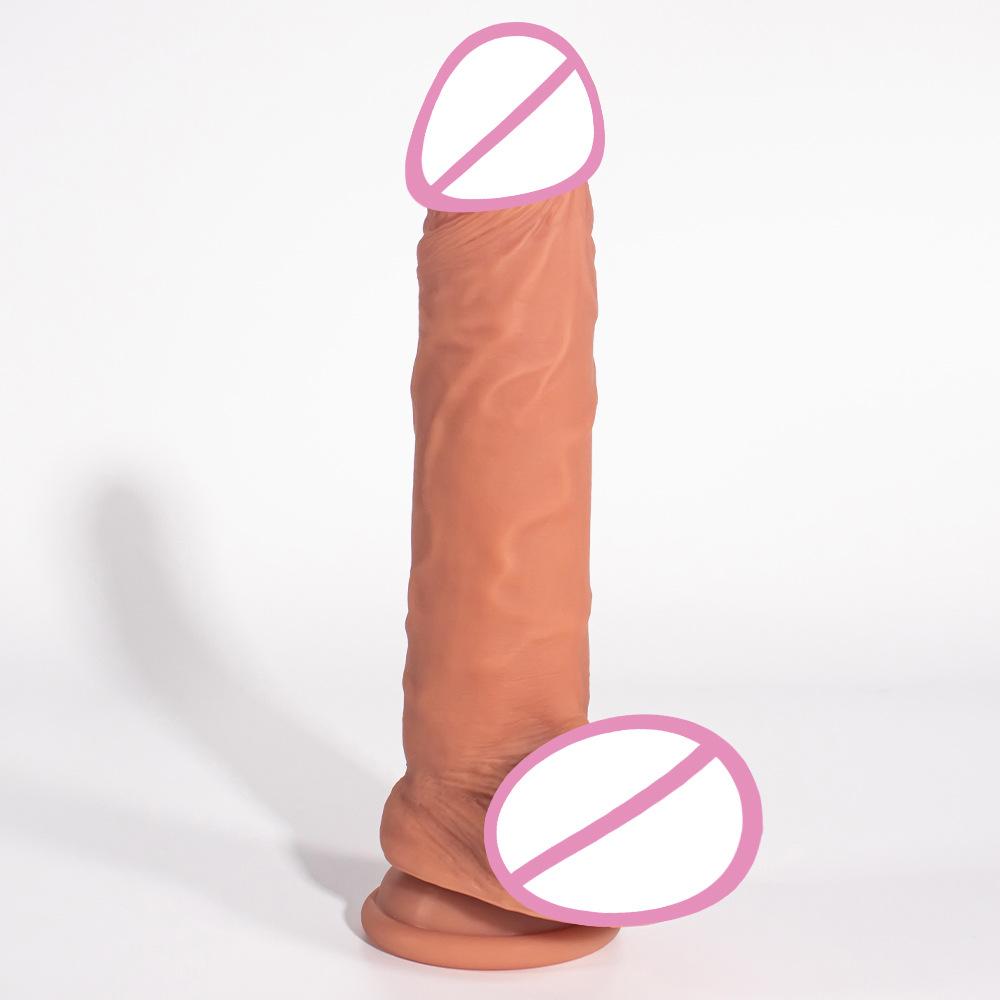 Liquid Silicone Simulation Skin Massage Dildo Female Orgasm  Masturbation  Adult Sex Toy