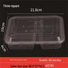 Disposable 3-Compartment Meal Prep Containers