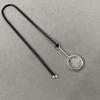 Habl Blogger Style Magnifying Glass Pendant Necklace - Modern, Fun, Dual-Use Design for Women