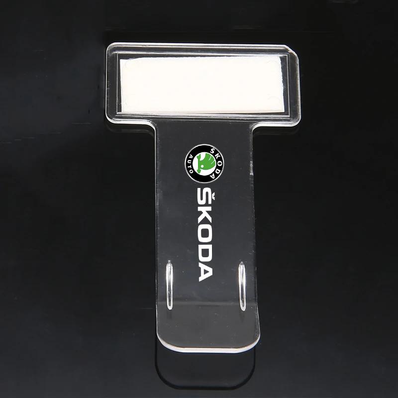 rkwcr1 Car Receipt Clip Invoice Certificate Parking Ticket Holder for Skoda Superb Fabia Octavia Laura Rapid Yeti Karoq Kodiaq Scala