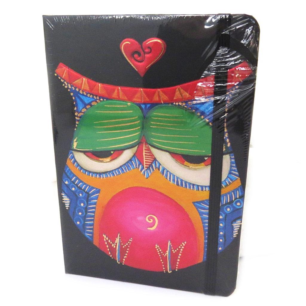 Les Trésors De Lily [N0873] - Carnet Intime 'Chouettes' noir tutti frutti (love)