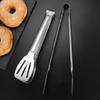 Kuchyňské kleště z nerezové oceli 304 na grilování, steak, chléb a dort