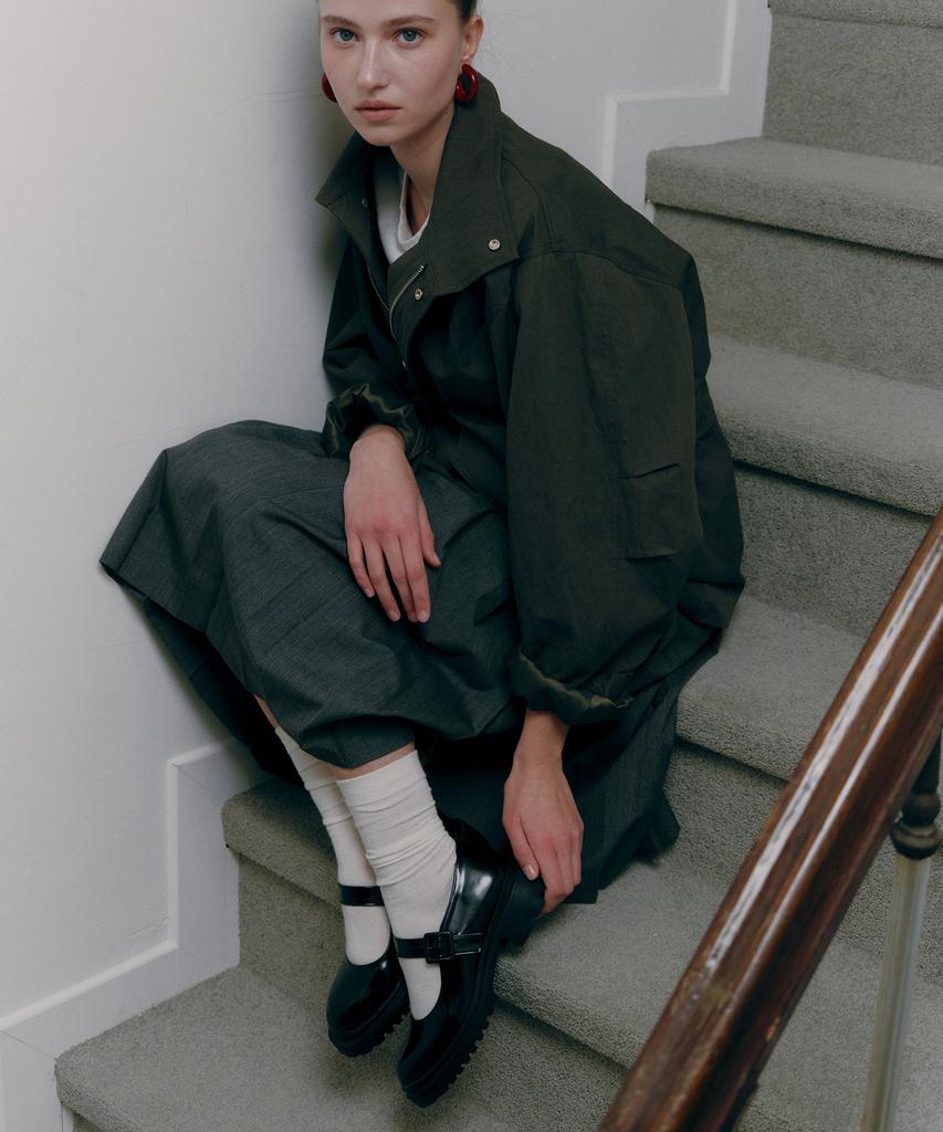 Jill By Jillstuart [Milli] Black Strap Platform Loafers