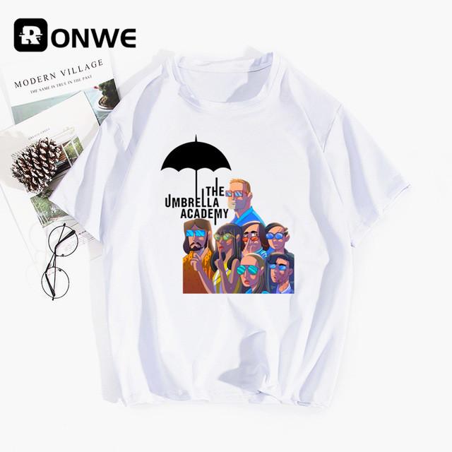 The Umbrella Academy Cha Cha Diego Vanya Luther Women T Shirts Gril Short Sleeve Casual Tops