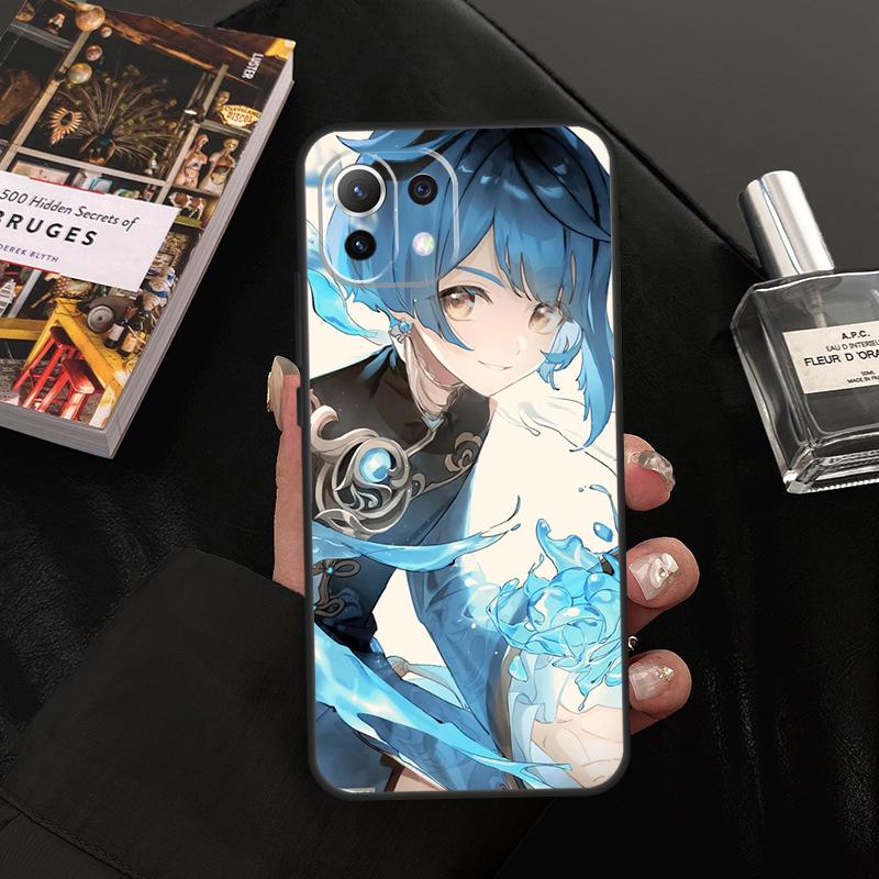 Genshin Impact Xingqiu Case For Xiaomi 14T Pro 11T 12T 13T 13 14 15 Ultra POCO X7 Pro X3 X5 X6 M6 F5 F6 Pro Cover