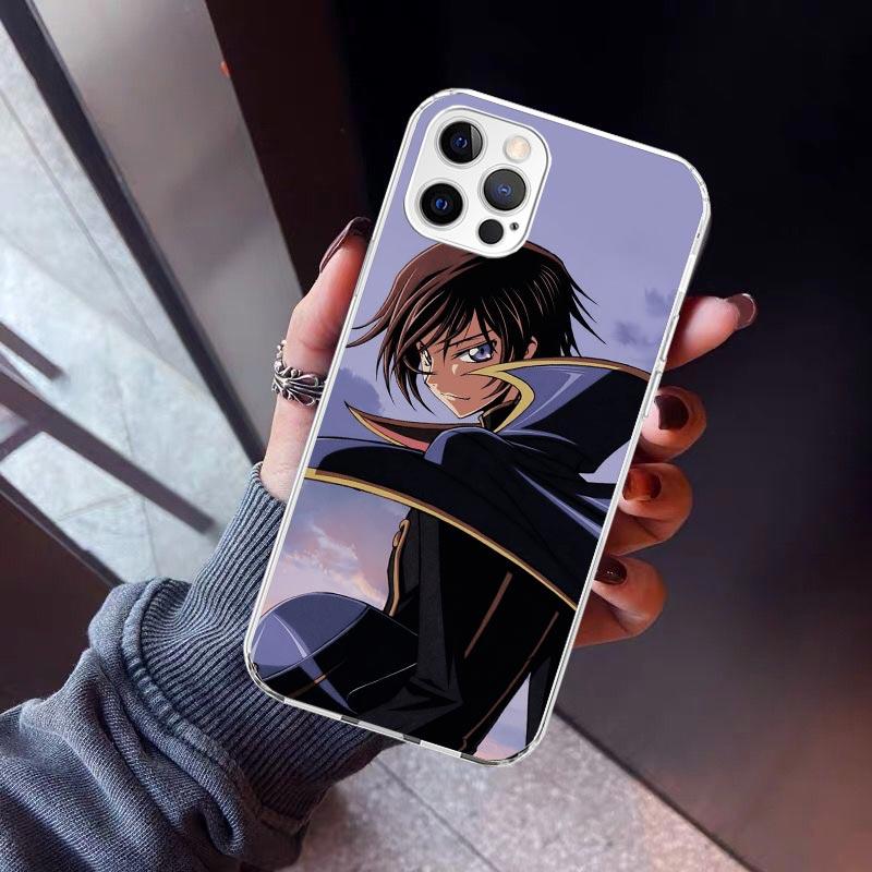 Code Geass Anime Phone Case For iPhone 17 Air 11 13 Mini 14 15 Plus 16 12 Pro Max 16E SE 7 8 Pattern Soft TPU Back Cover 17 Air