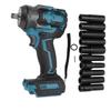 1 2in Cordless Impact Wrench Set 810 Nm Brushless Electric Impact Wrench with LED Light 10 To 19mm Socket for BL1840