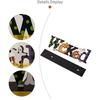 Eerie Wood Crafted Ornament Stylish Wood Halloween Letter Ornament Decoration for Enthusiastic Decorators