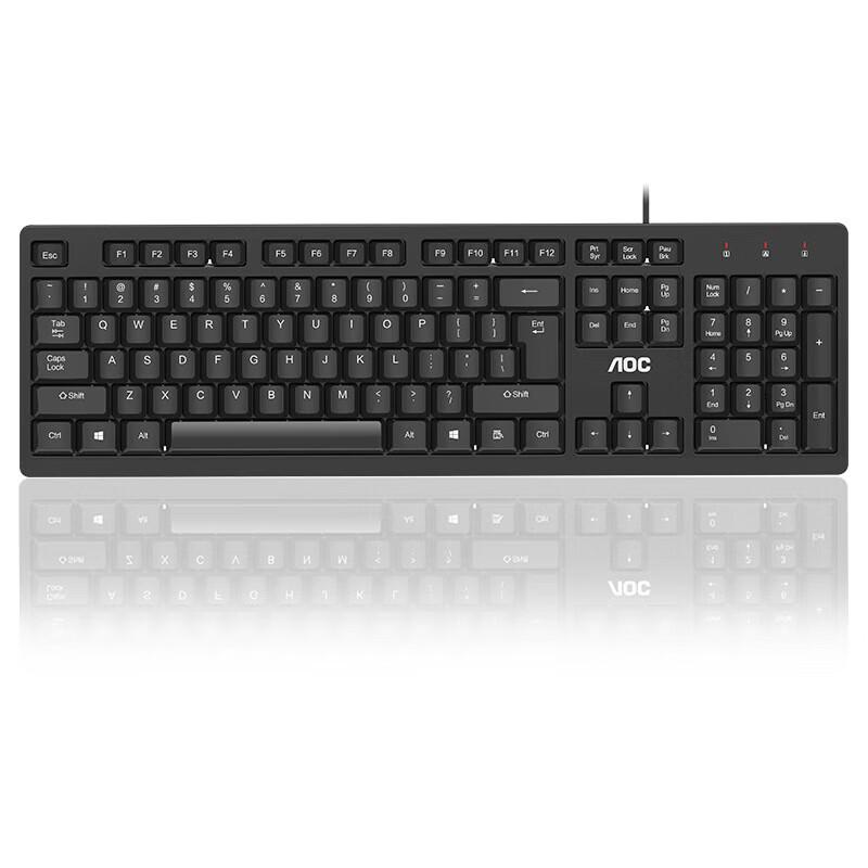 AOC KB161 Wired Keyboard & Mouse Pad Combo