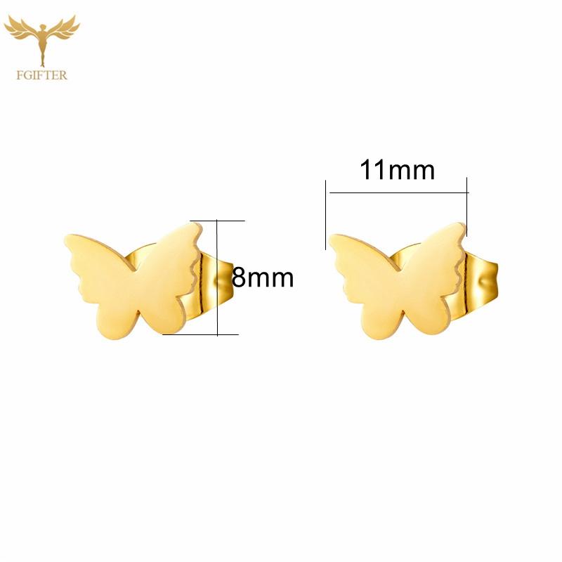 12 Pairs Insect Butterfly Earrings Casual Fashion Zircon For Women Girls Stainless Steel Stud Earrings Set Cheap Resale Gifts