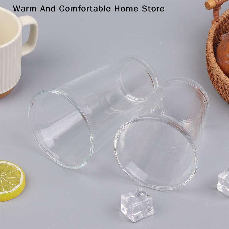 Fashion Coffee Cups Glass Transparent Latte Coffee Mug Juice Milk Drinking Glass Water Drinkware Glass Cup Drink Christmas Gift