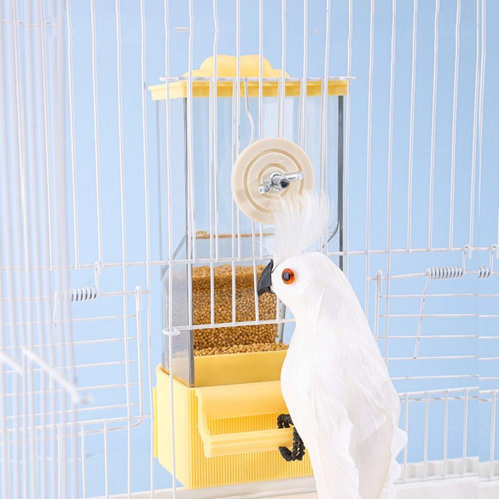 

Hanging Parrot Feeder Large Capacity Bird Food Dispenser Courtyard фіолетовий