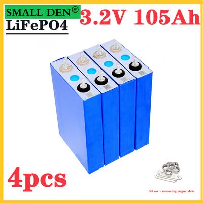 La nuova batteria ricaricabile originale LiFePO4 da 3,2 V 100 Ah 105 Ah DIY 12 V 24 V è adatta per golf cart e sistema solare per barche