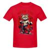 Piece Muscle Cat Graphic Funny  Cotton TShirt Meow Thai Tees Tops For Unisex