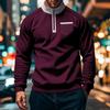 Pánské Fleece Stojáček Mikiny Mikiny Pulovr Kapsa Splice Dlouhý rukáv Poloviční zip Sportovní Slim Fit Ležérní Bez kšiltovek Mikiny Topy