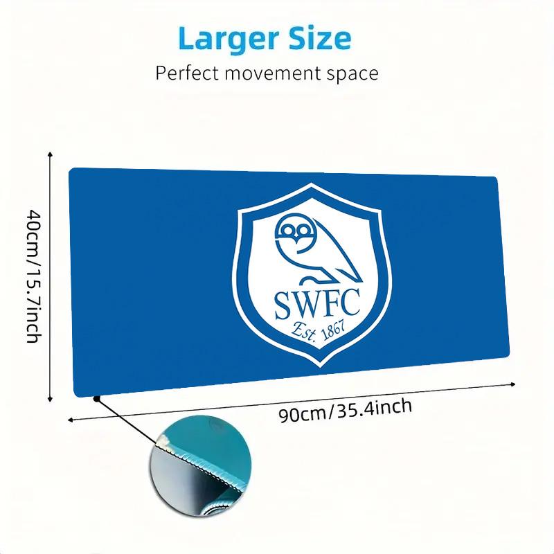 Sheffield Wednesday F.C Print Cushion Non-slip Laptop Tablet Big Mousepad XXL Mat Mini PC Playmat With Lock edge
