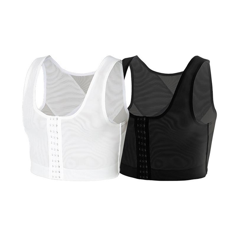 Men's Body Shaping Undershirt: Chest Flattening & Posture Support