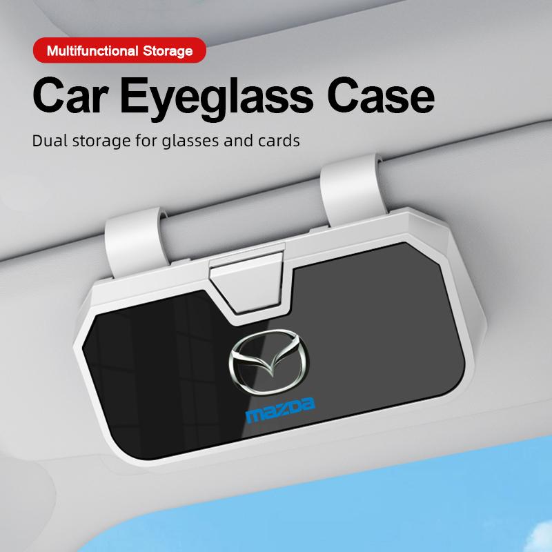 Car Multifunctional Storage Box Car Sunglasses Sunglasses Clipfor Mazda 3 bk bl 323 Axela Atenza CX-3 CX-4 CX5 Car Accessories vf2