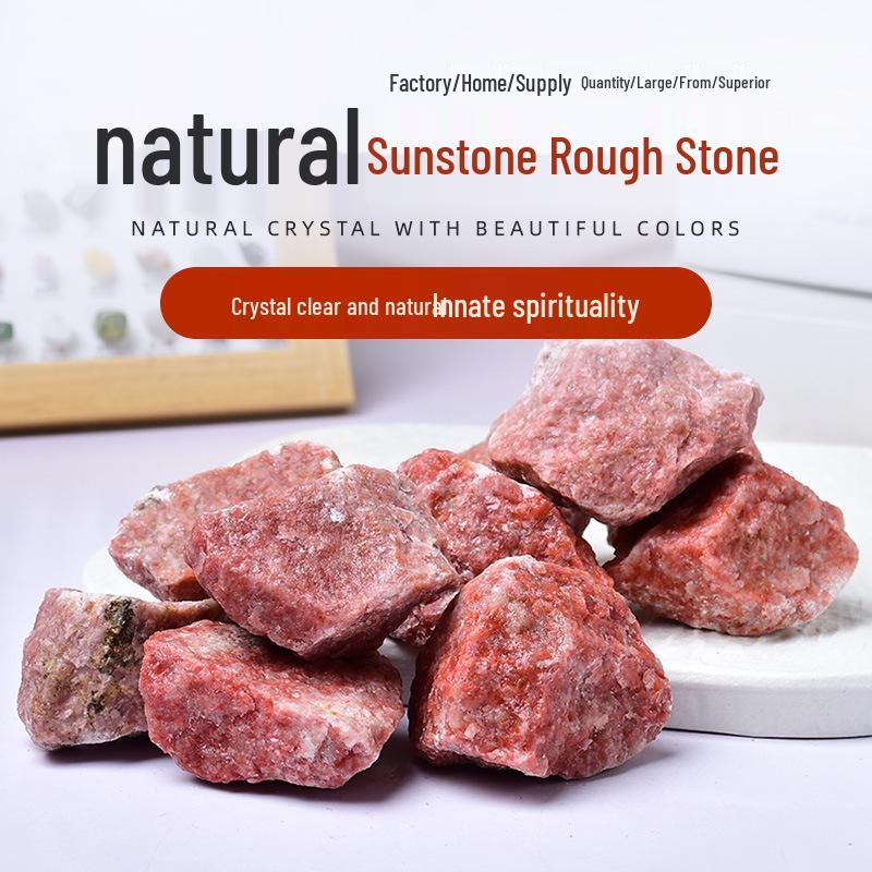 Sunstone Aroma Diffuser Stone – Natural Raw Crystal Ornament for Home Decor