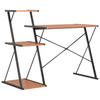 Desk with Shelf Black and Brown 116 * 50 * 93 cm