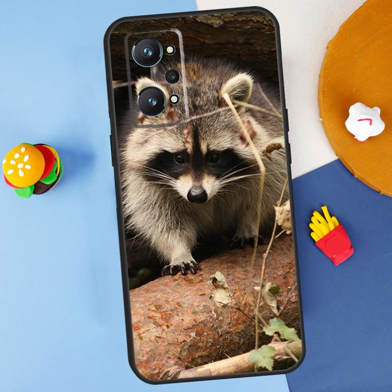 Raccoon For Realme GT7 Pro GT 6T 6 5 C67 C61 C55 C53 C51 C21Y C25S C75 10 11 12 13 14 Pro Plus Case Realme C75