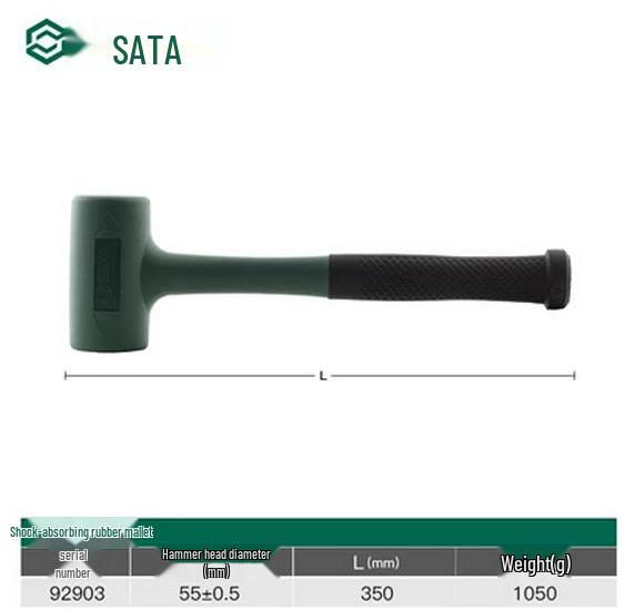 SATA Tools Anti-vibration Rubber Hammer - No Rebound (Models 92901-92904)