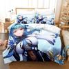 Kawaii Anime Genshin Impact Eula Lawrence Bedding Set Single Twin Full Queen King Size Duvet Cover