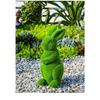 Giardino di Pasqua Statua di Coniglio Pasquale Decorazione in Resina Floccata Design a Tema Pasquale Texture Vellutata Resina Durevole